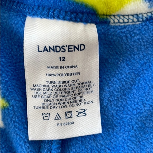 Lands End Footed Pajamas Kids - Picture 2 of 5